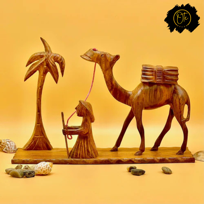 Handcrafted Desert Scene Sculpture OTC