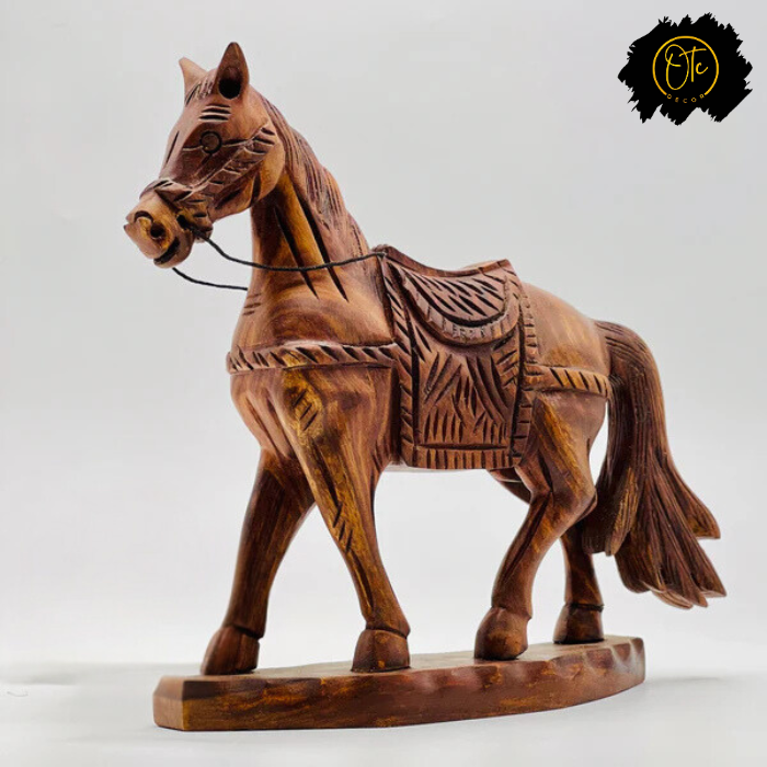 Sheesham Wood Horse Sculpture