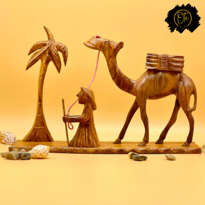 Handcrafted Desert Scene Sculpture OTC