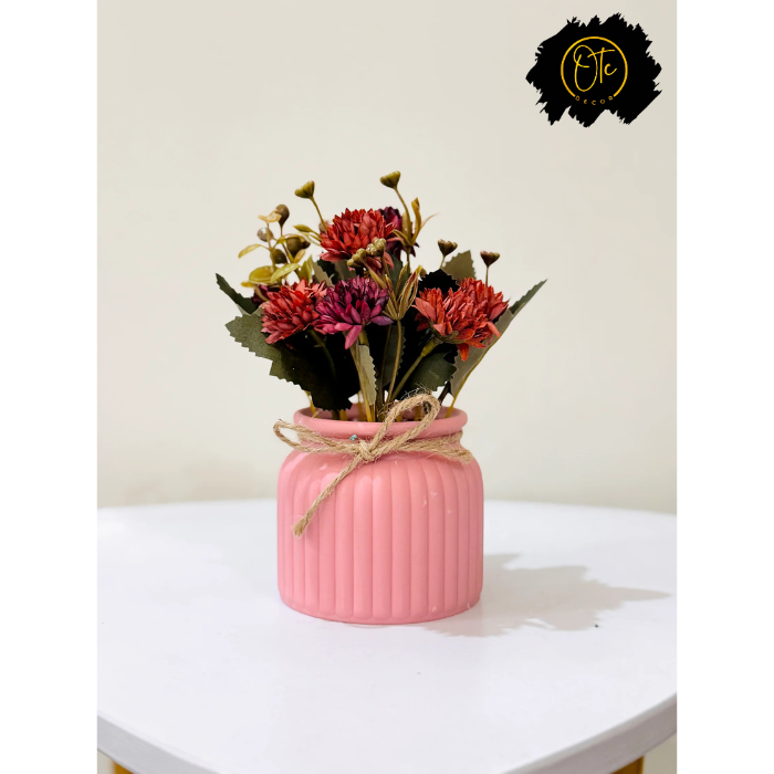 Ceramic Pot with Flowers PD-130 OTC