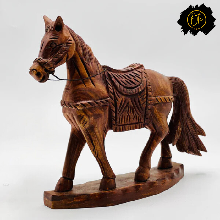 Sheesham Wood Horse Sculpture