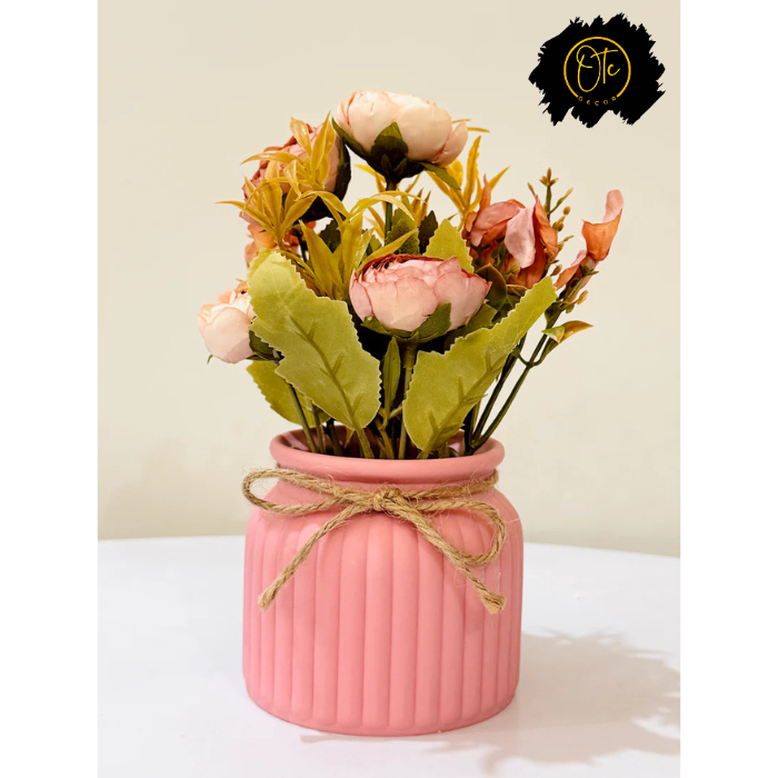 Ceramic Pot with Flowers PD-130 OTC