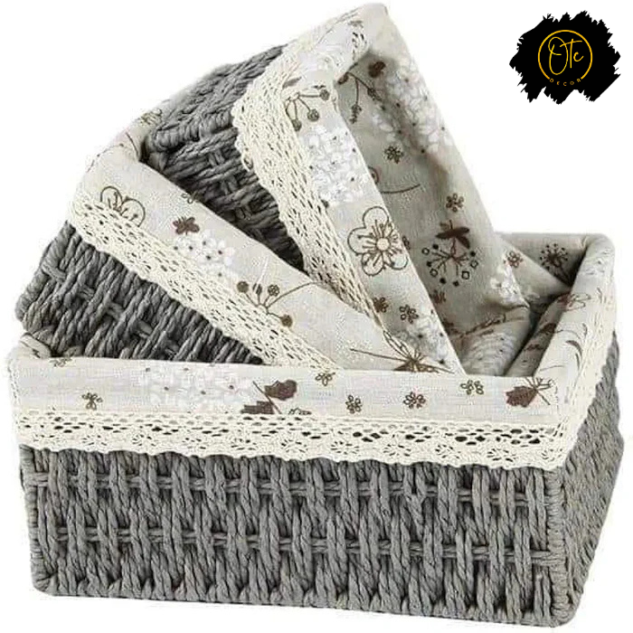 3PCS Handmade Storage Baskets