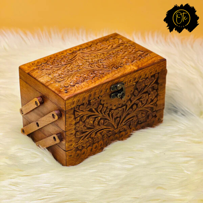 Wooden Jewellery Box( Steps of 3)