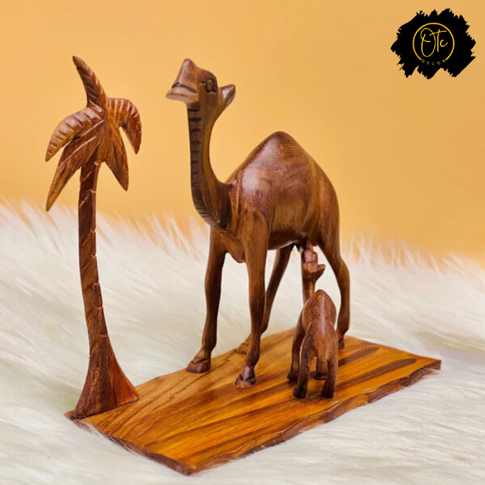 Wooden Camel Heritage Sculpture