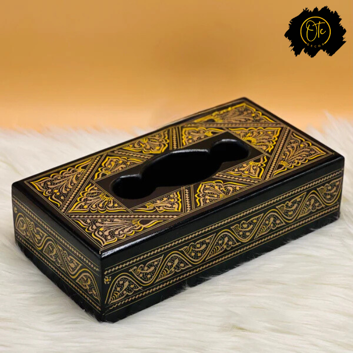 Laquer Art Tissue Box