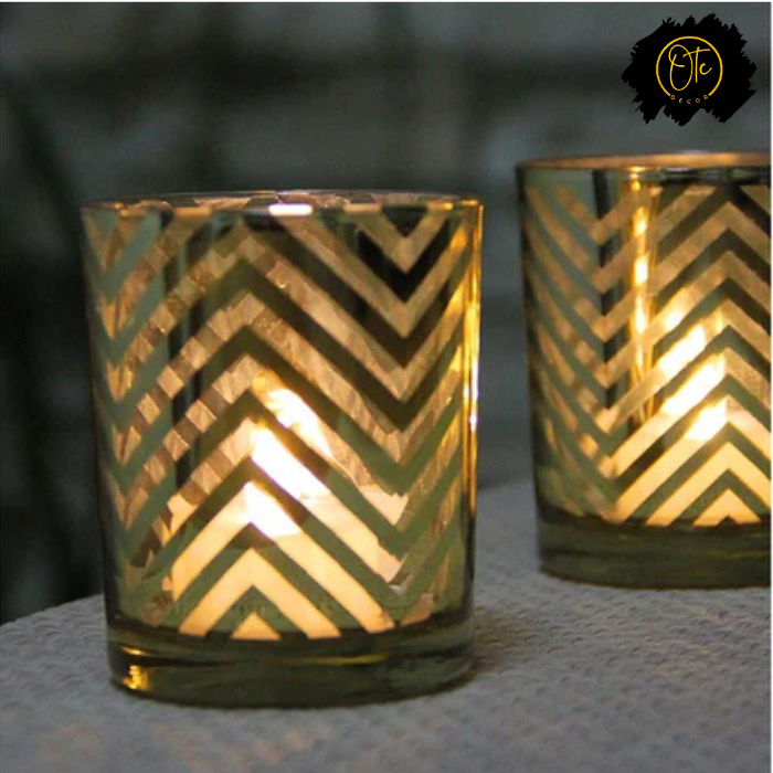 Glass LED Candles ( Set of 3 ) OTC