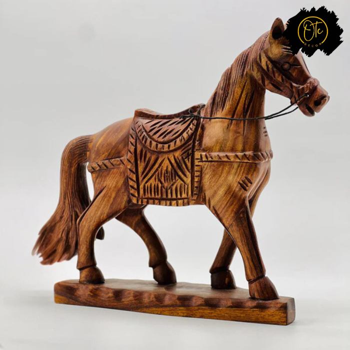 Sheesham Wood Horse Sculpture