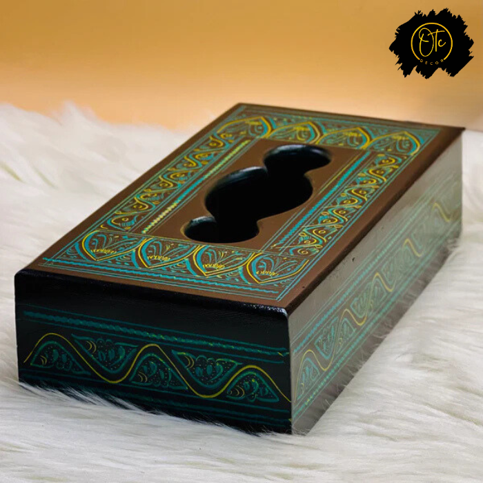 Laquer Art Tissue Box