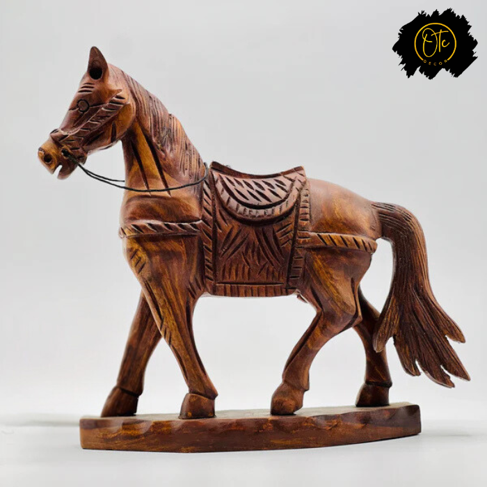 Sheesham Wood Horse Sculpture