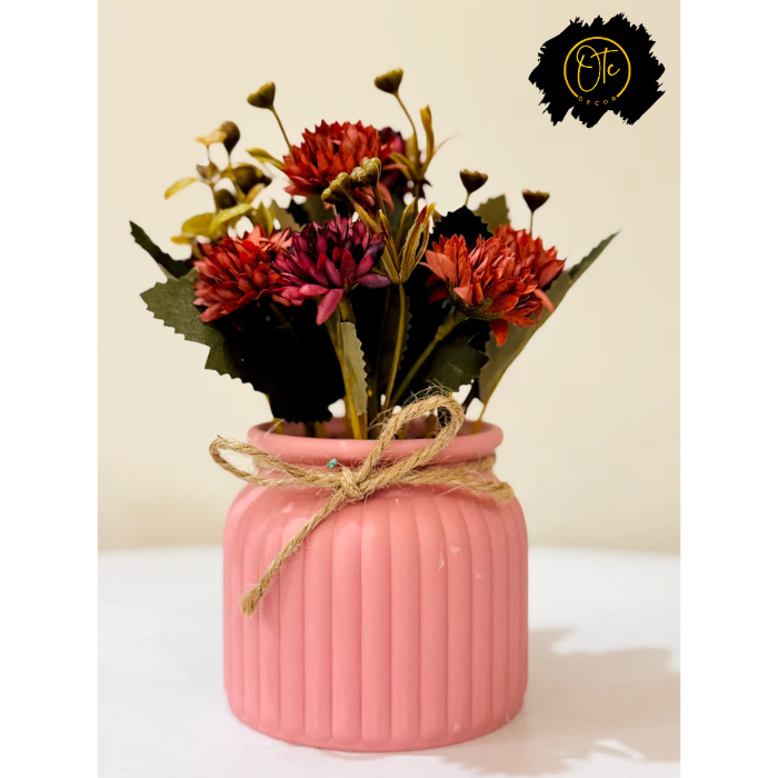 Ceramic Pot with Flowers PD-130 OTC