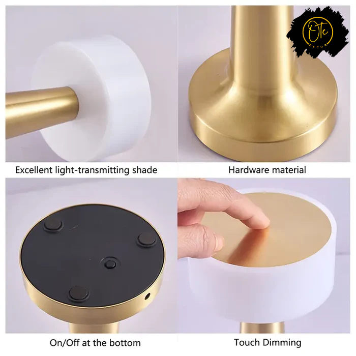 Rechargeable Touch Sensor LED Metal Lamp OTC