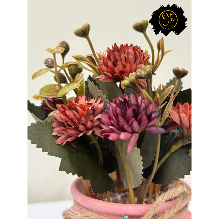 Ceramic Pot with Flowers PD-130 OTC