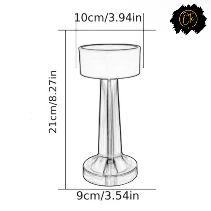 Rechargeable Touch Sensor LED Metal Lamp OTC