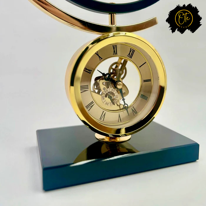 Golden Sand Art Desk Clock