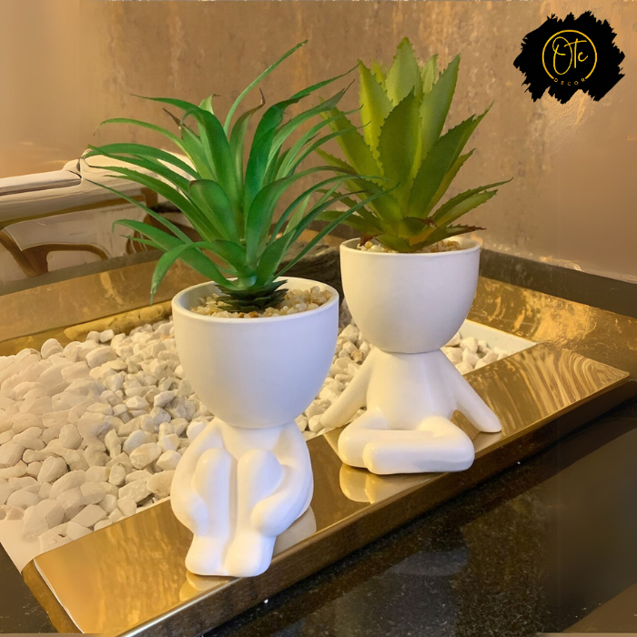 Tree Man Sad Pose Pot – Unique Decorative Planter for Home and Office