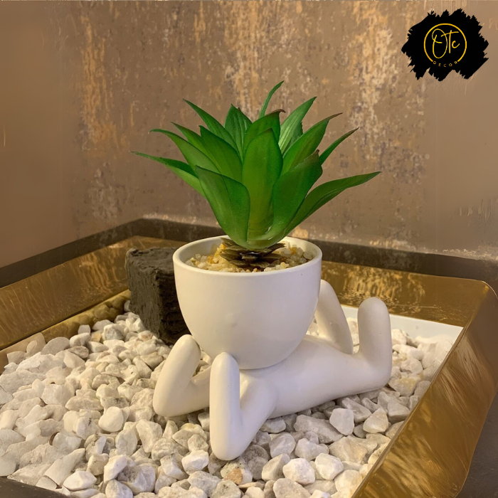 Tree Man Laying Pot – Unique Decorative Planter for Home and Office Decor