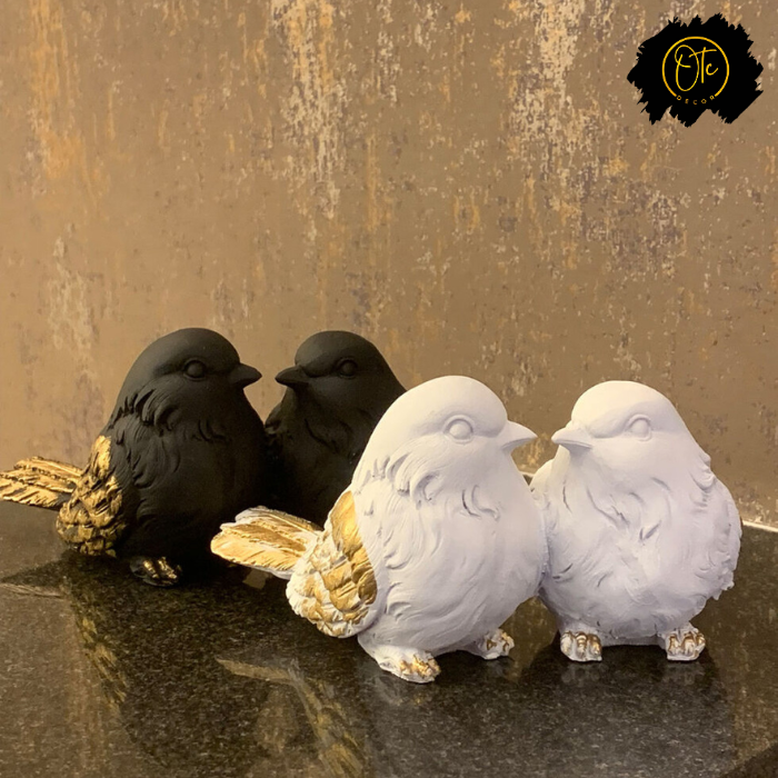 Elegant Sparrow Figurines – Handcrafted Decorative Birds for Home Decor