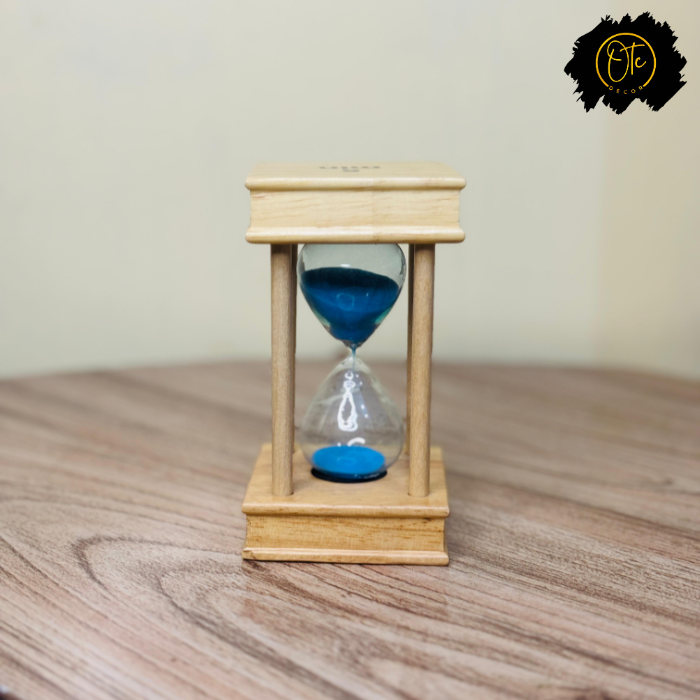 Wooden 5-Minute Sand Timer Set – Elegant Hourglass for Home, Office, and Decor