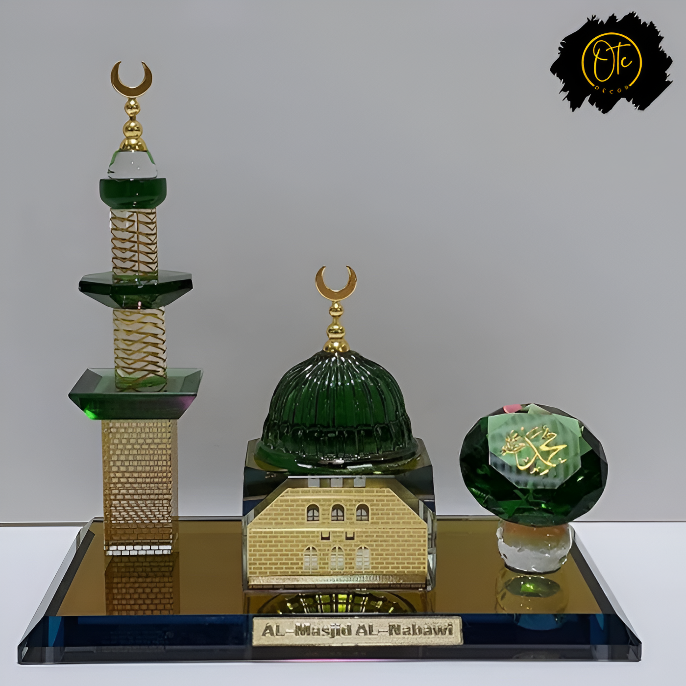 Exquisite Crystal Al-Masjid Al-Nabawi Replica – Madina Mosque Model