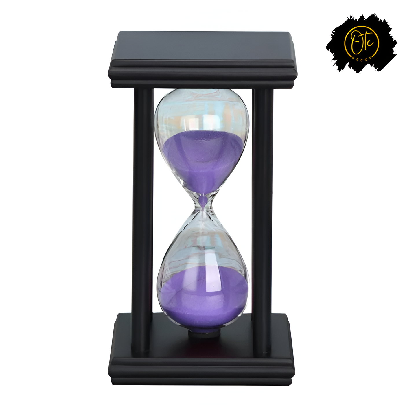 Classic 5-Minute Sand Timer – Wooden Frame with Vibrant Sand Colors